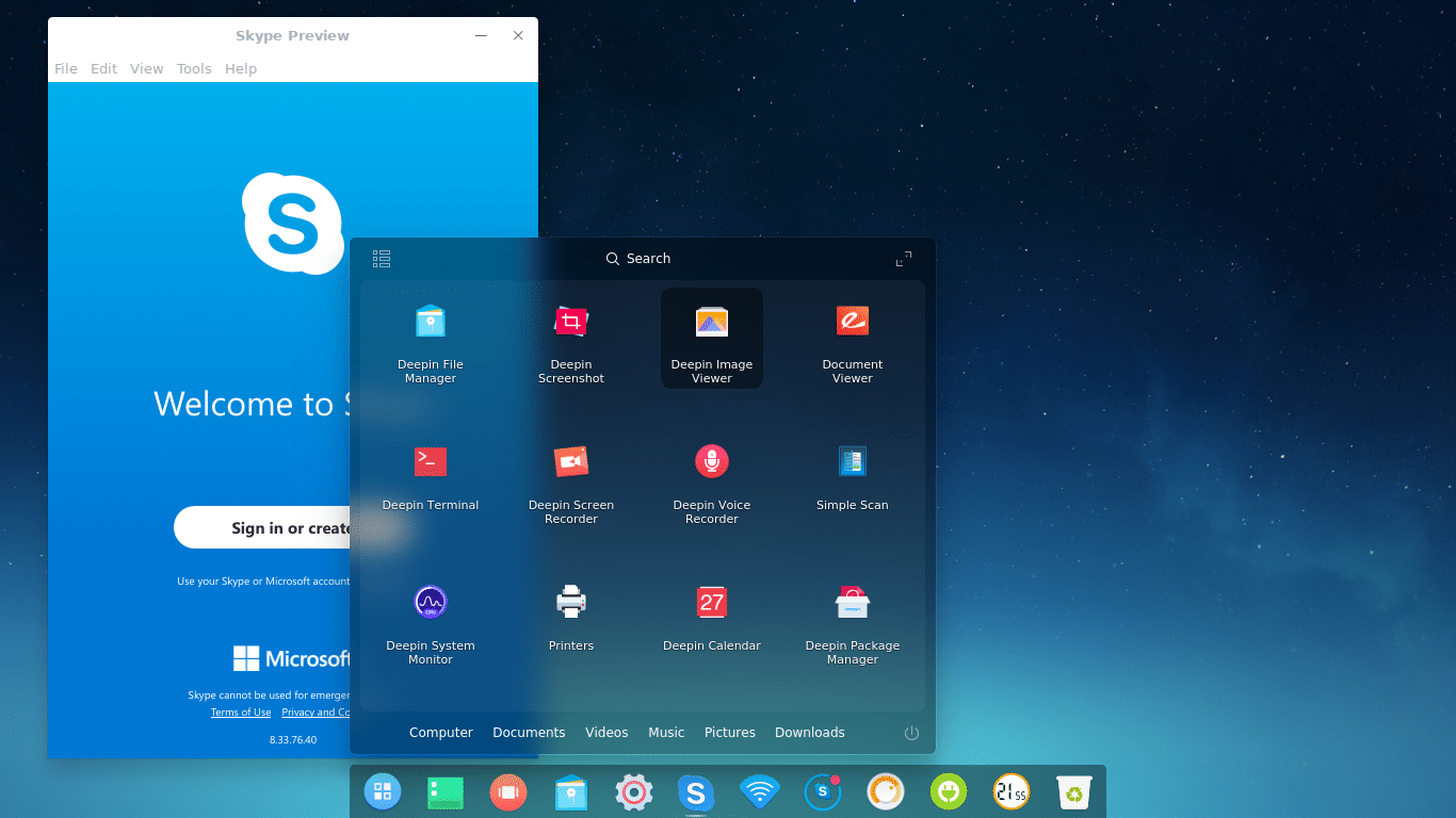 Deepin Desktop