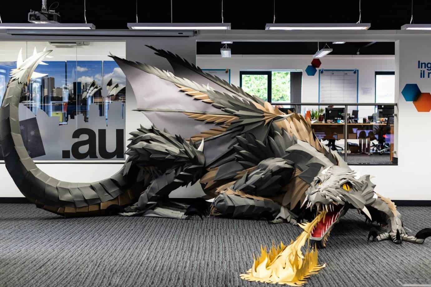 Game of Thrones paper Dragon