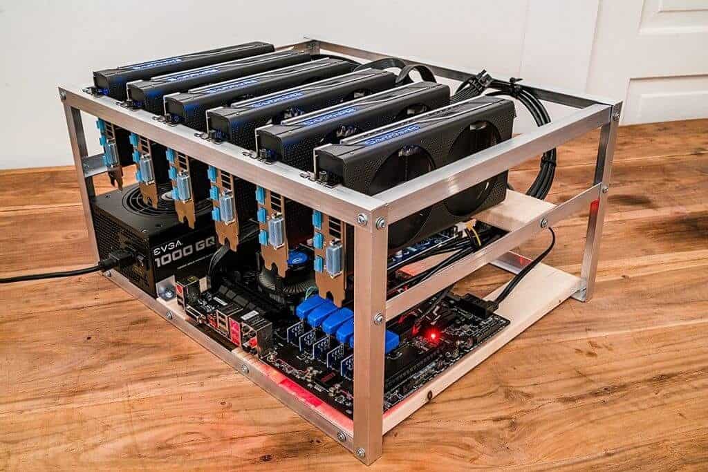 Bitcoin mining rig