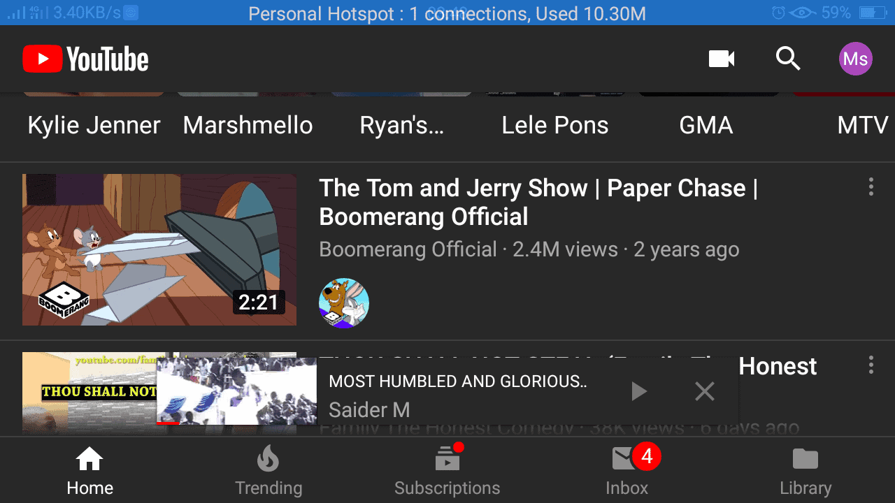 YouTube on Firefox