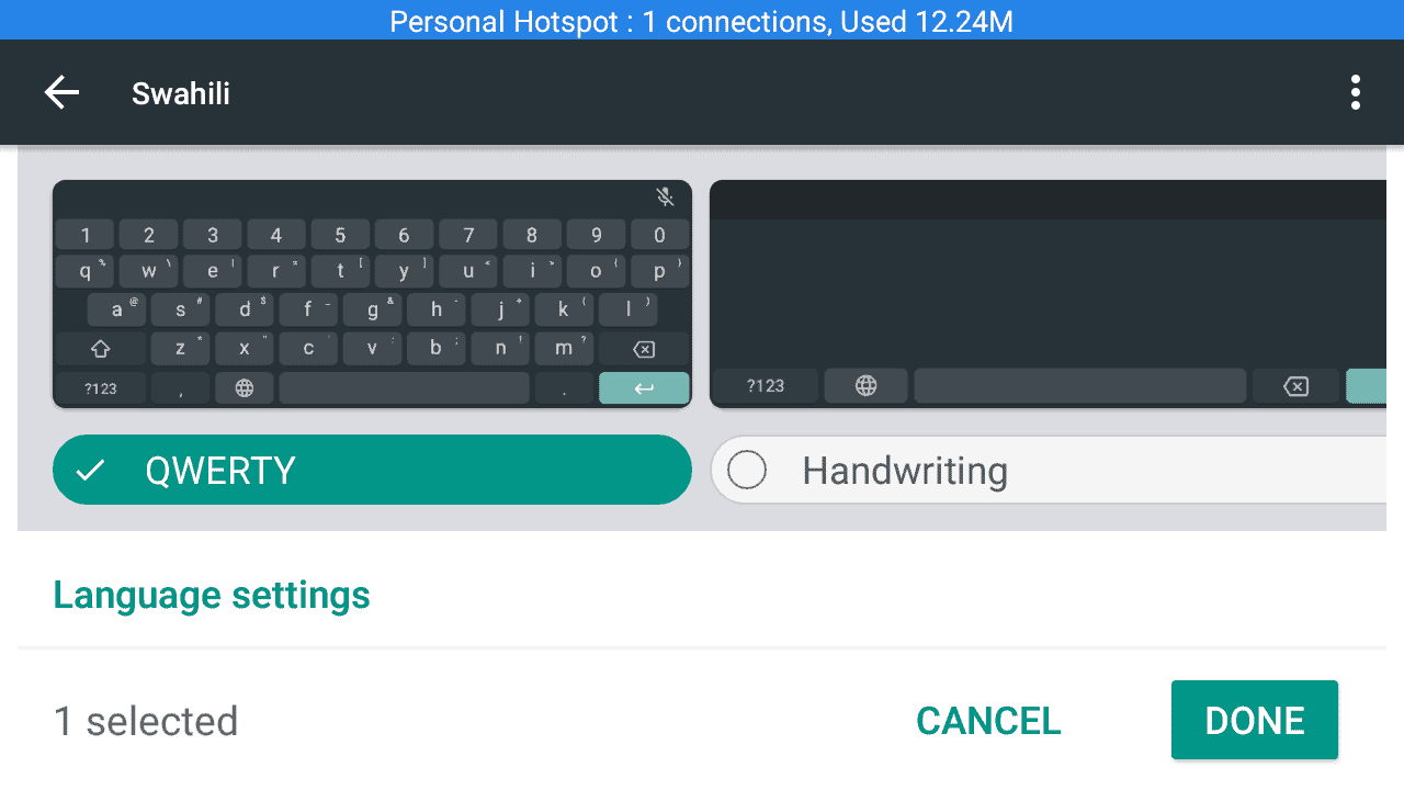 Gboard multilanguage setup