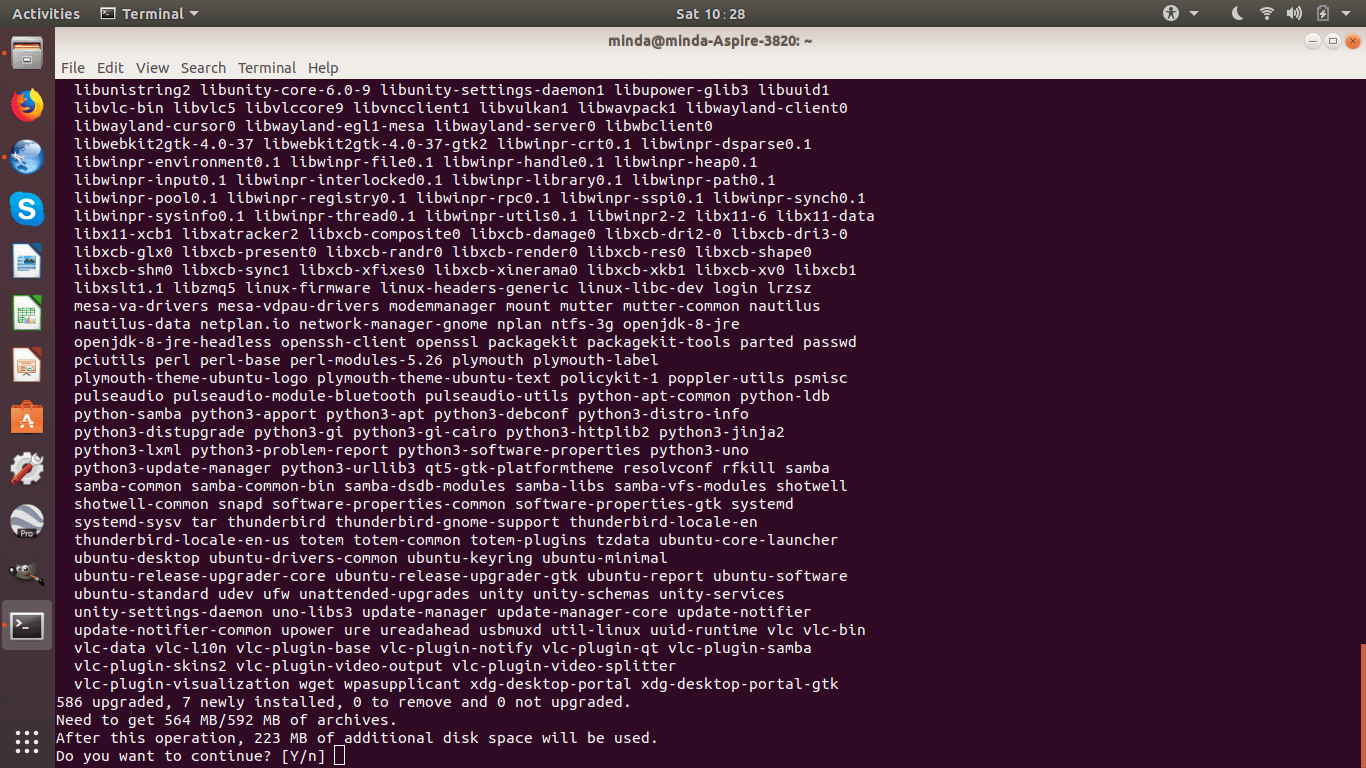 Upgrade Ubuntu Software
