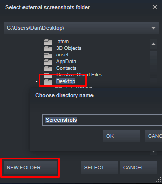 new steam screenshots folder