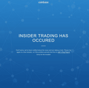 Coinbase insider trading