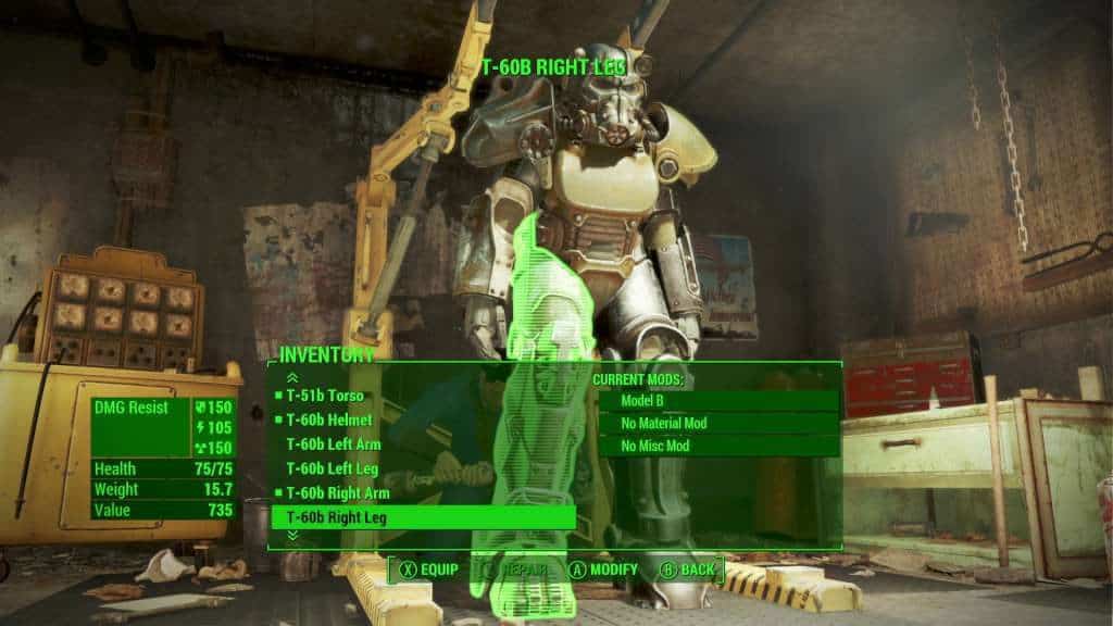 Fallout 4 power armor customization