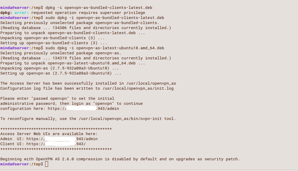 install openvpn server