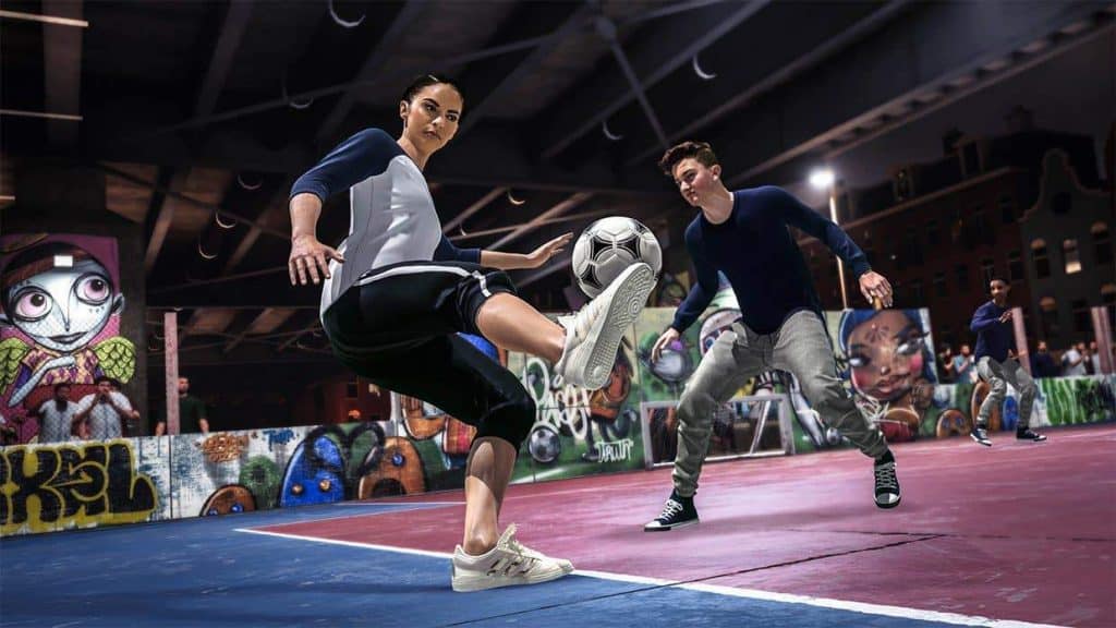 FIFA 20 – Volta Player Performing Skill Move