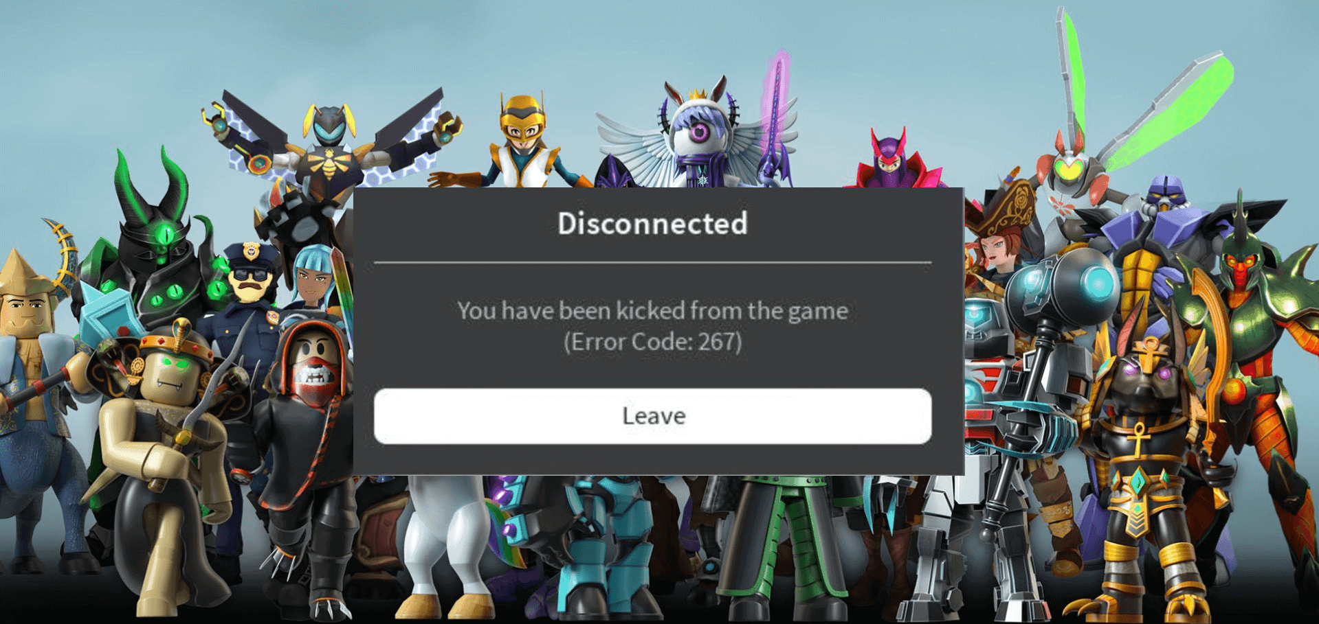 Roblox error code 267