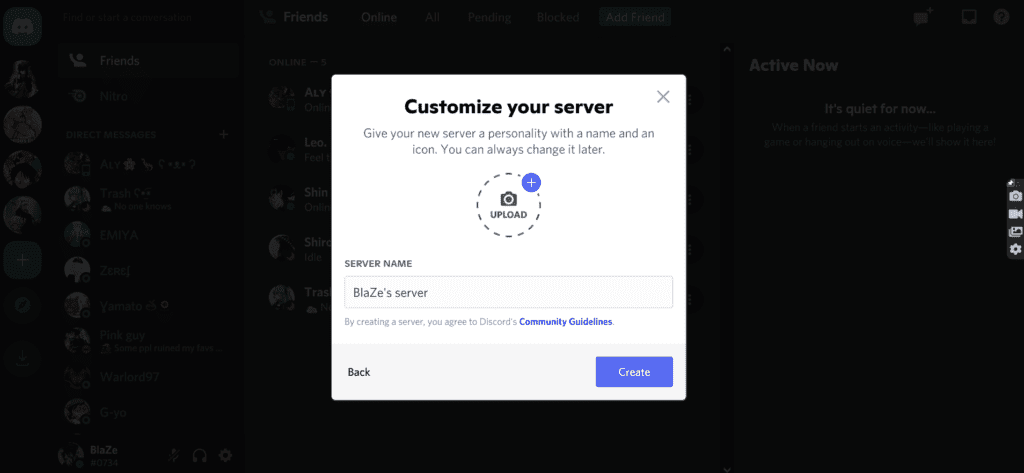 Customise the Discord Server