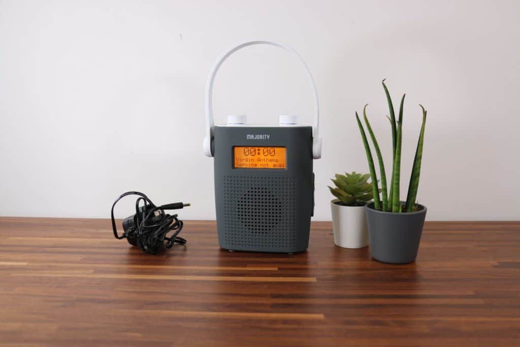 Front view of Eversden Portable Bluetooth Radio