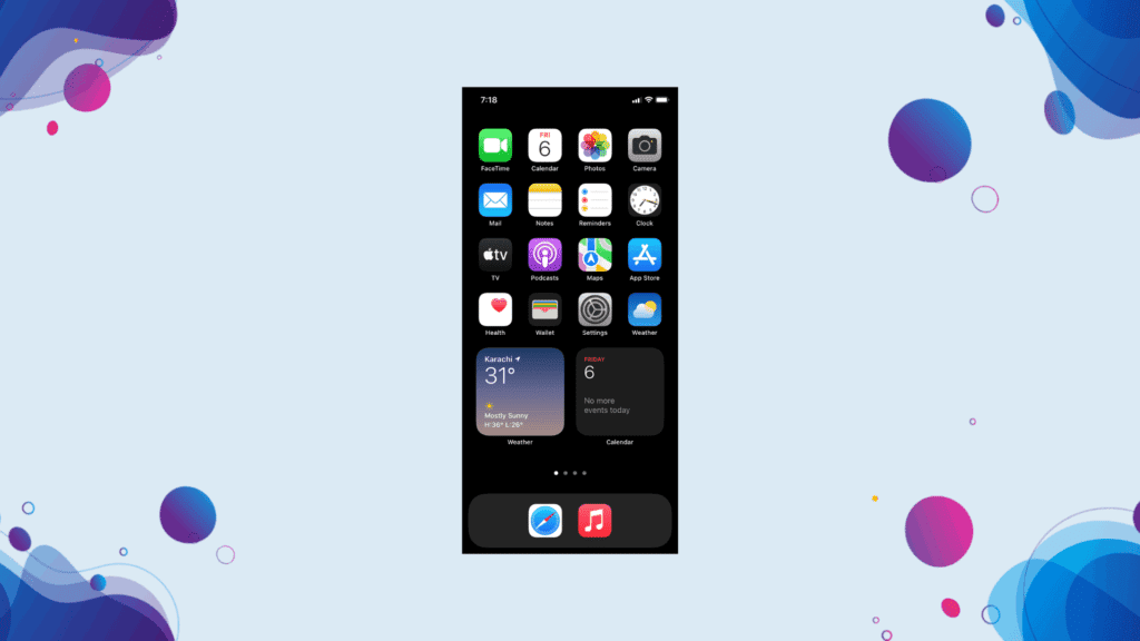 iphone layout