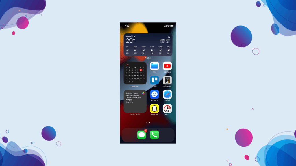 iphone layout