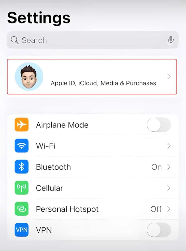 IOS Settings share my location unable to connect to server