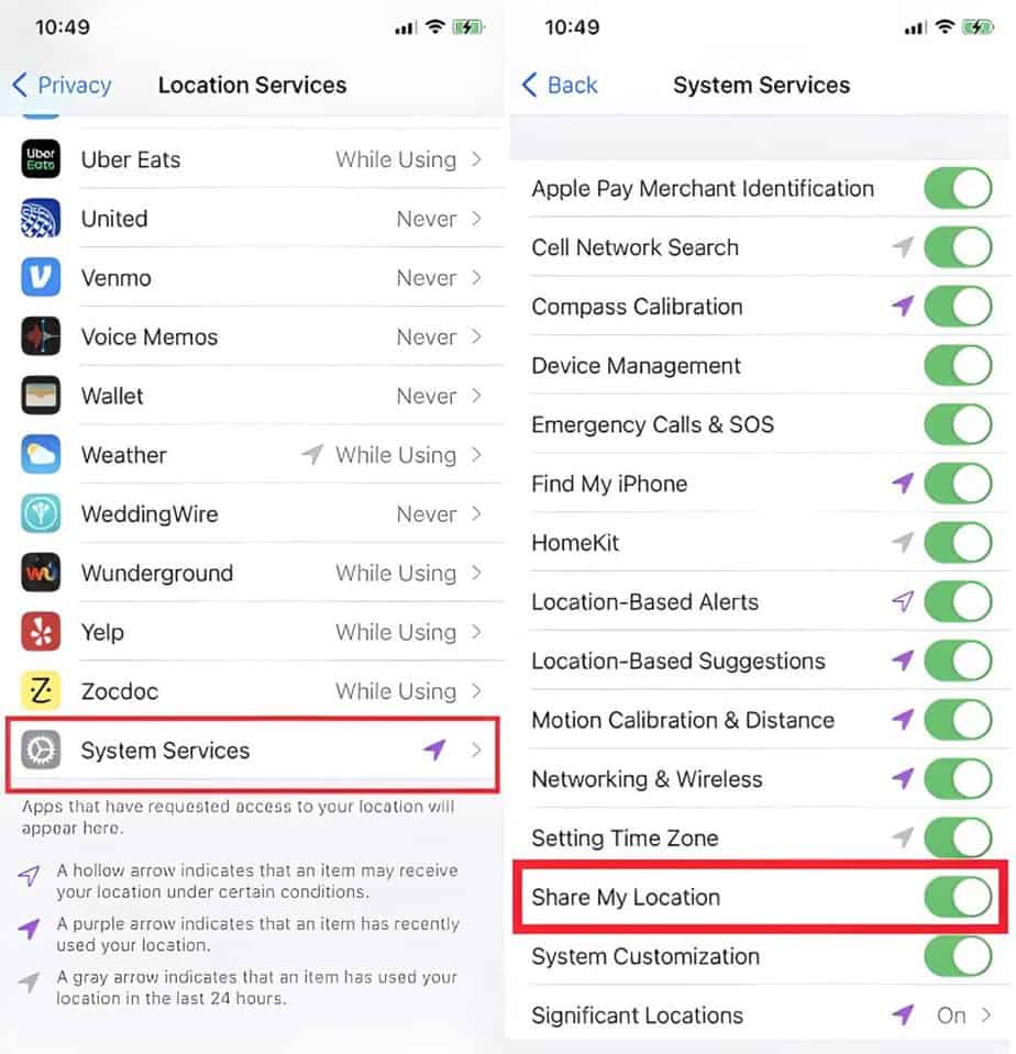 Turn On Location Services