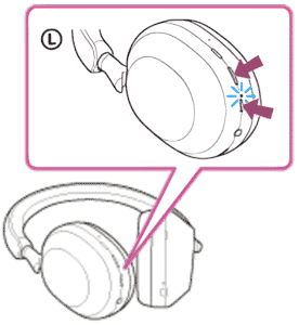 Headset indicator lighting up