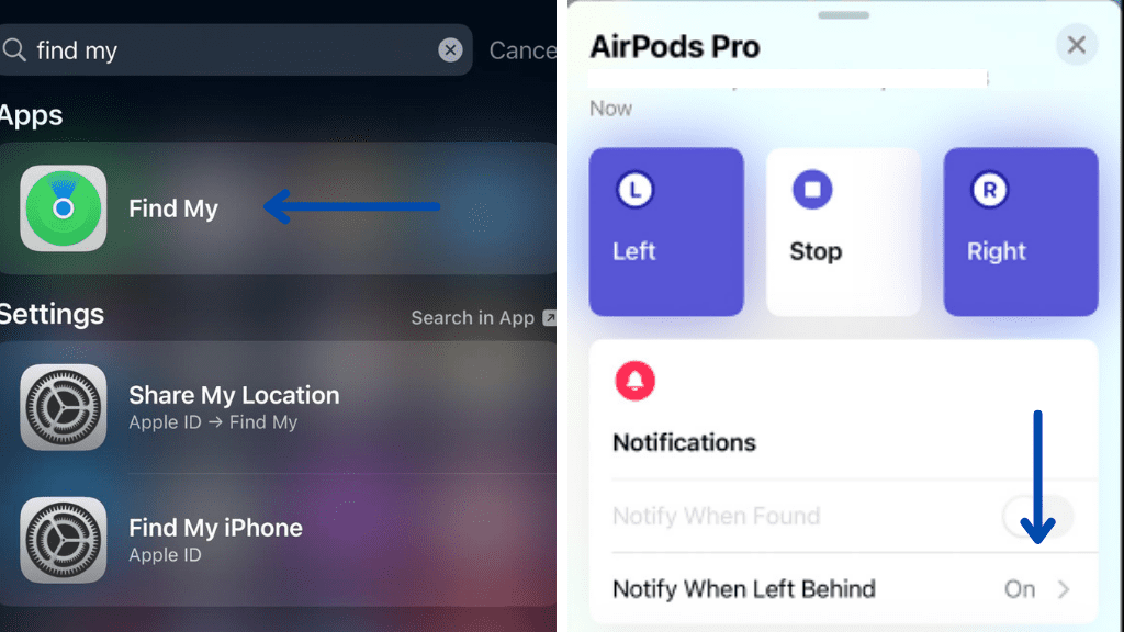 How to disable Airpod left behind notification