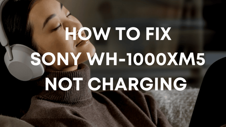 sony wh-1000xm5 not charging