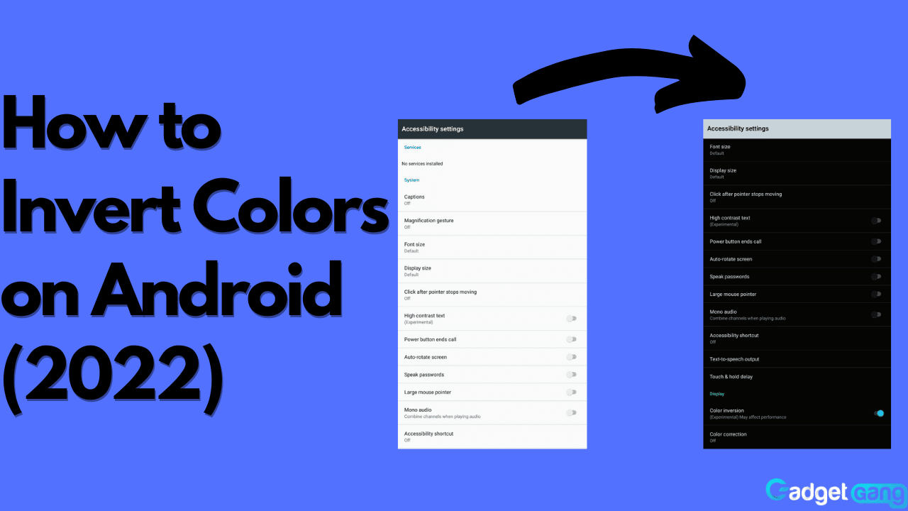 How To Invert Colors On Androids!