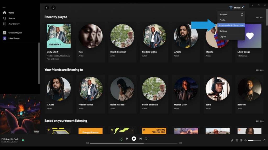 Spotify Desktop Update