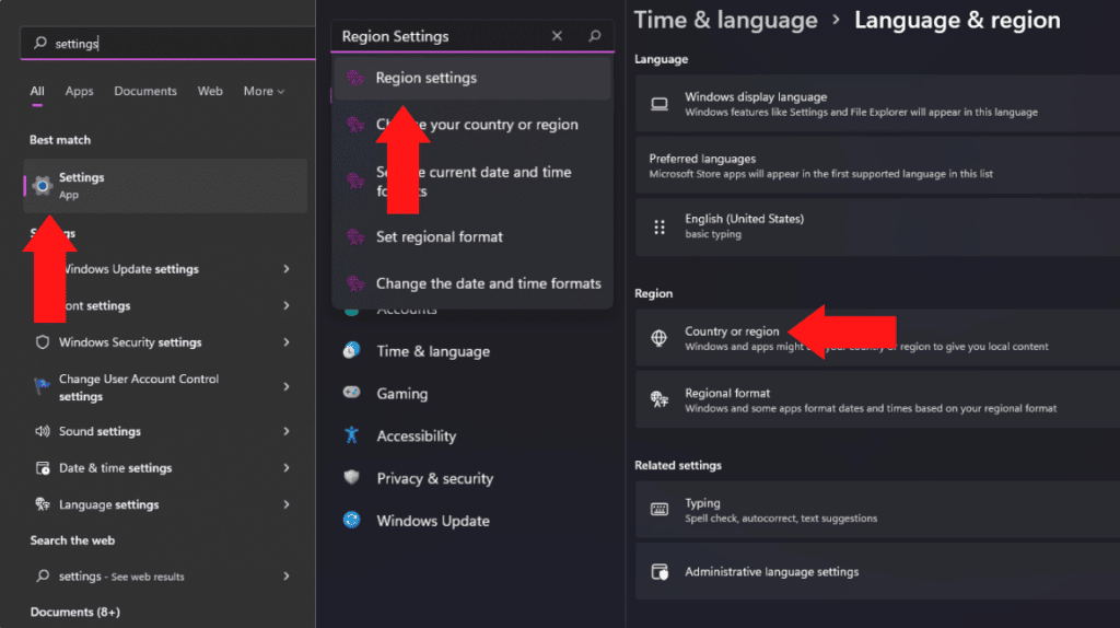 Change language and region Spotify