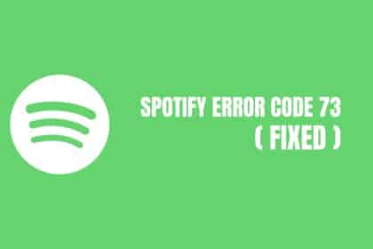 spotify error code 73