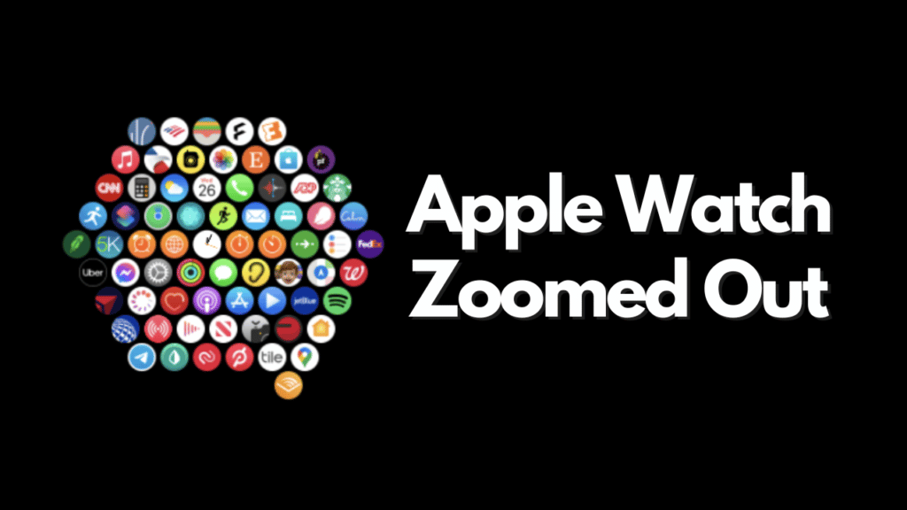 Apple watch zoom online out