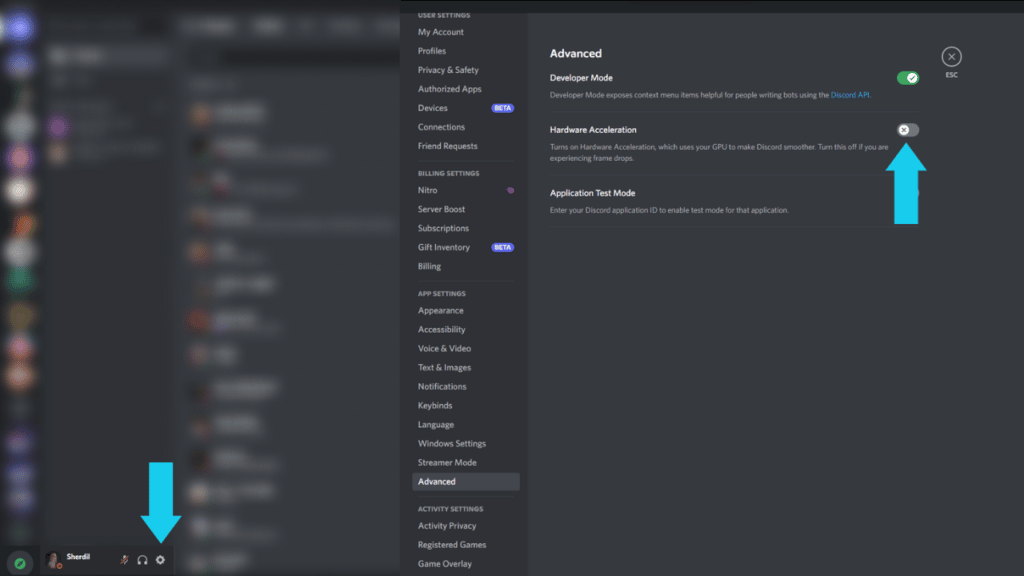 Disabling hardware acceleration on Discord