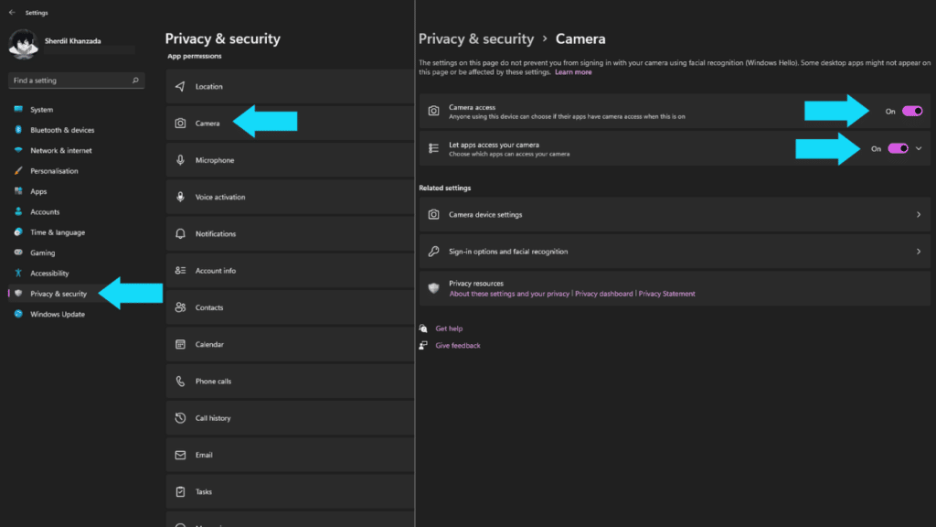 Grant Privacy Permissions