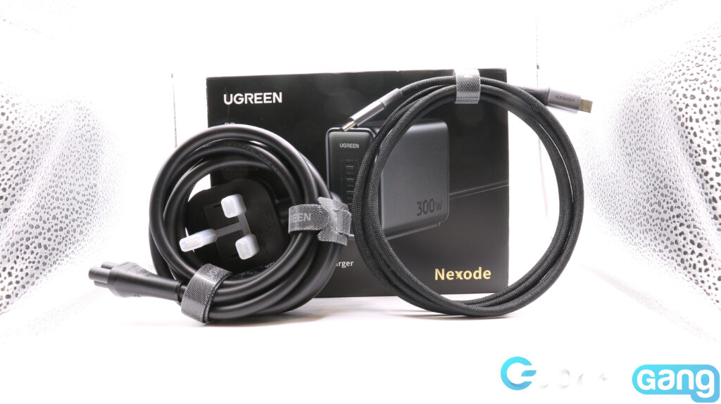 Image shows the UGREEN Nexode Charger Review contents