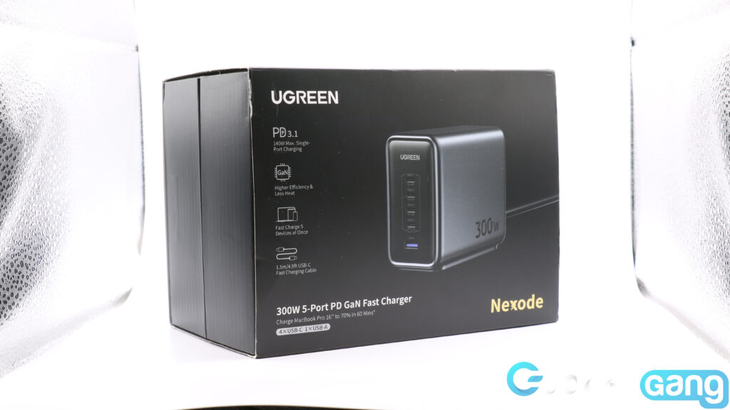 Image shows the UGREEN Nexode Charger box